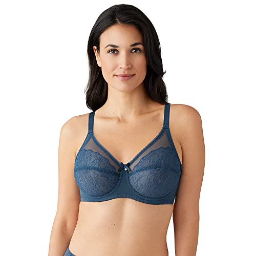 Image of Wacoal Women's Retro Chic Unlined Mesh Full Coverage Underwire Bra, 855186