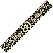 Price comparison product image 9ft Banner Sparkling Fizz 80th Birthday Black & Gold Holographic