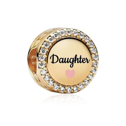 Image of Mom Family Charms Bead for Bracelets and Necklaces Jewelry Charm for Women Valentine Mother's Day