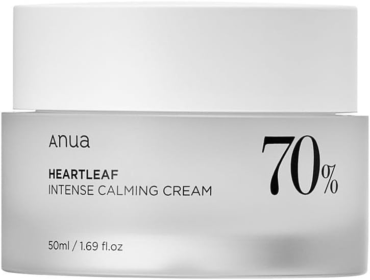 Heartleaf 70 Intense Calming Cream with Ceramide, Panthenol, Heartleaf extract, Korean Skin care - (50ml /1.69Fl. Oz) (Heartleaf Cream)