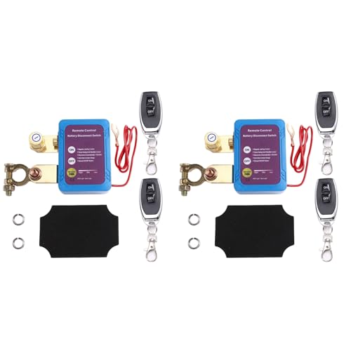 Interrupteur de déconnexion de batterie 12V 24V à télécommande pour voiture et bateau x2