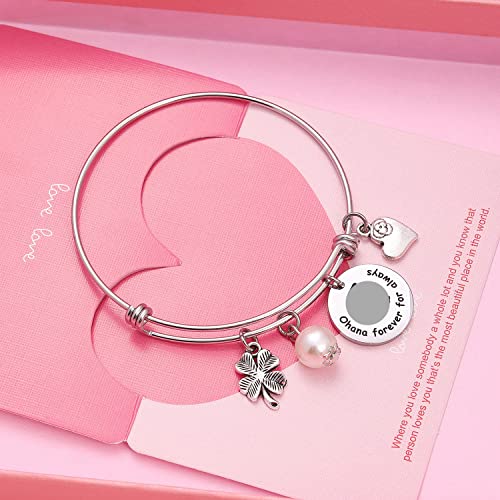 Image of TzrNhm Blossom Family Bracelet, Gift for Mother, Sister, Aunt, Girlfriend, or Best Friend, BFF Jewelry for Daughter-in-Law, Birthday, Anniversary, or Everyday Wear, Stainless Steel Design