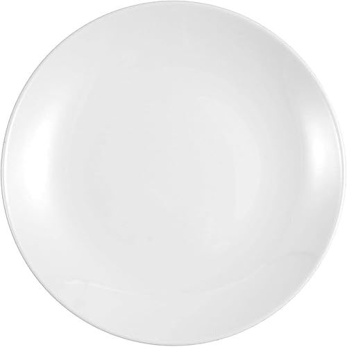 Miniatura 3 de Seltmann Weiden Meran - Juego de 6 platos planos de porcelana comercial, plato llano pequeño, blanco, 10 pulgadas, juego de 6