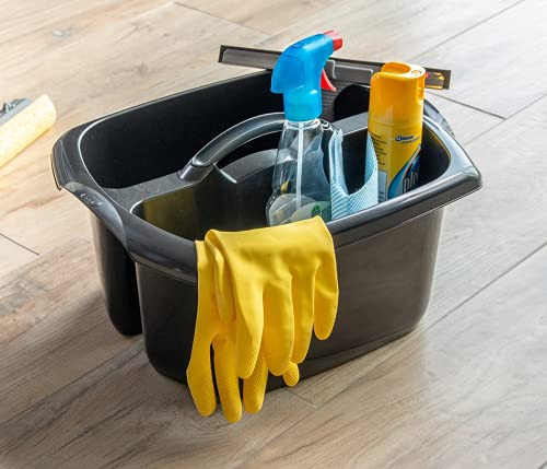 Addis Home Garden Reinigung Utility Kunststoff Caddy schwarz mit Griff