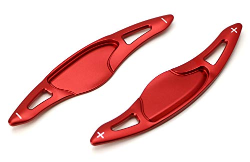 Ijdmtoy Red Cnc Billet Aluminum Steering Wheel Larger Paddle Shifter Extension Covers Compatible With Honda Hr-V Vezel, Honda Fit Jazz #TOP1