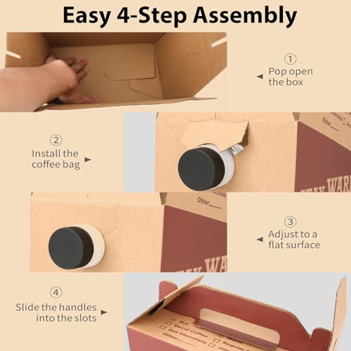 image for INPARALLUV 10 Pack Disposable Coffee Box Dispensers Coffee to Go Drink