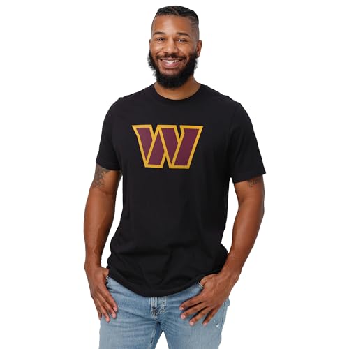 Image of FOCO Men's NFL Team Primary Logo Black Short Sleeve T-Shirt