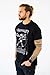 Camiseta con Guitarra Electrica DA Vinci Rock Hombre Negro XXXL