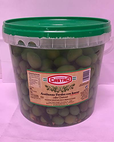 Aceitunas Verdes Caseras con Hueso Cubo de 3700 ml