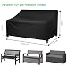 Aipwerer Gartenbank Abdeckung 3-Sitzer, 600D Wasserdicht 165x70x65/94cm