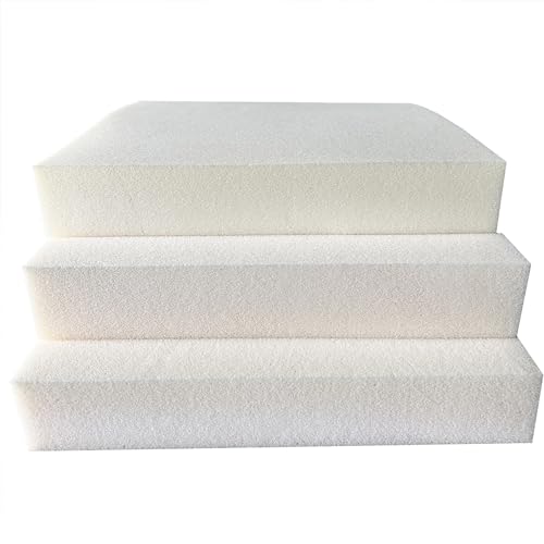 Hoja de espuma blanca de alta densidad, cortada a cualquier tamaño, perfecta para uso en interiores y exteriores (grosor de 15 cm, 160 x 50 cm), ideal para cojines, tapicería y proyectos de