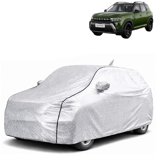 Image of KINGSWAY SilverTech 100% Waterproof Car Cover Only with Duster (Year 2026 Onwards - All Model) | Mirror and Antenna Pockets | Scratchproof | All Weather Car Body Cover