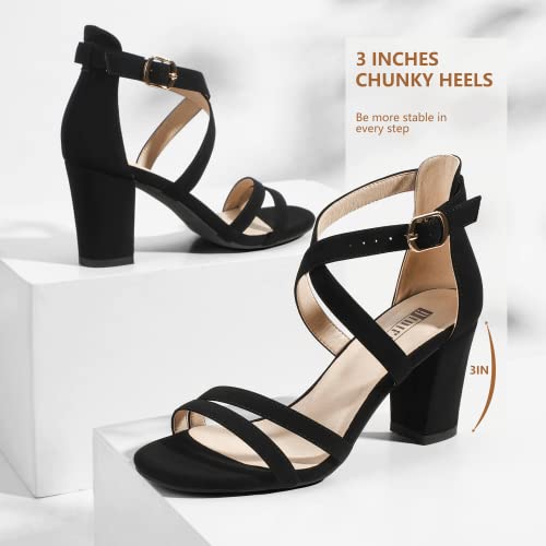 IDIFU Women's IN3 Gita Block Heel Open Toe Strappy Sandals Dress Shoes for Wedding Evening Prom4