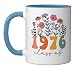 Retro Wildflower Class Of 1976 Reunion High School Classmate Ceramic Mug, Blue/White