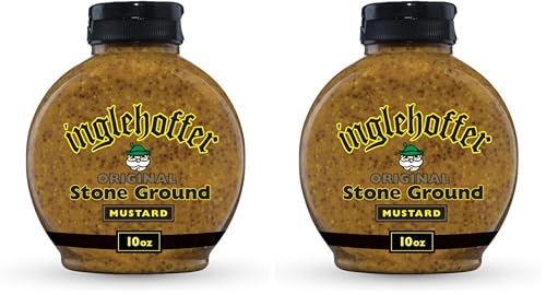 Image of Inglehoffer Original Stone Ground Mustard, 10 oz Squeeze Bottle (Pack of 2)