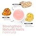 Beetles Nail Strengthener and Growth - 2 In 1 Nude Pink Nail Polish Nail Concealer Fast Dry Quick Jelly Natural Nail Strengthener and Growth Treatment for Thin and Damaged Nails,0.51 FL OZ