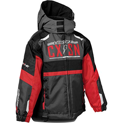 Castle X Toddler Strike Jacket in Red/Charcoal/Black, Size 4T