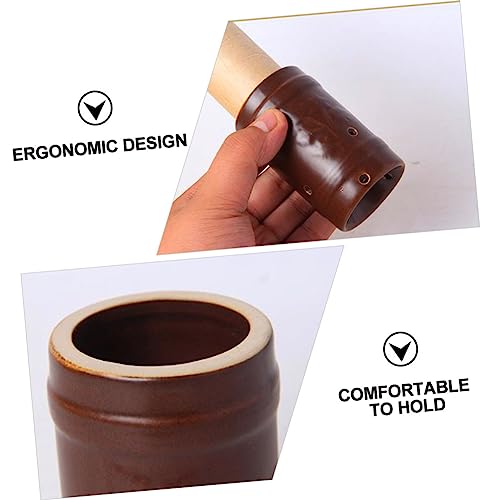 Jarra de cerámica estilo chino Healeved para moxibustión, portátil y pequeña, para aliviar dolores musculares, mejorar la circulación sanguínea y calentar miniatura 5