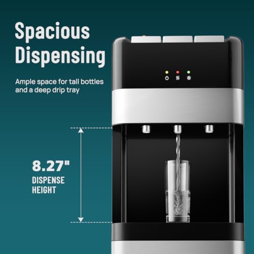 Image of OLIXIS Bottom Loading Water Dispenser for 5 Gallon Bottles, Hot Cold Room