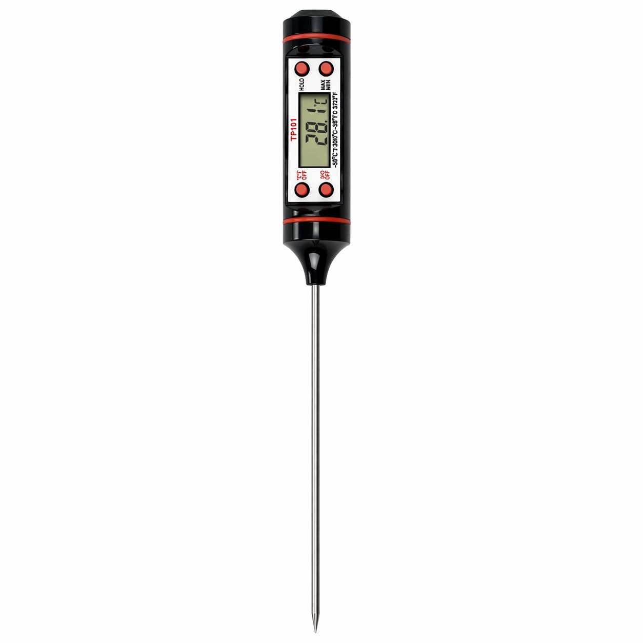 Termômetro Culinário Digital com Sonda Inox Instantâneo de -50°C a 300°C para Cozinha e