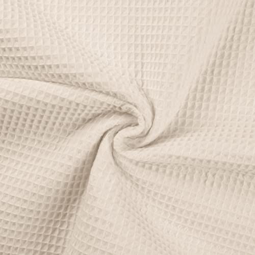 Tissu piqué nid d'abeille écru pour créer vos serviettes et accessoires bébé