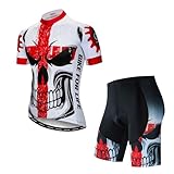 Picture of JPOJPO Cycling Jersey Men Set Bike Shirt Short Sleeve Clothing+5D Padded Shorts Summer Quick-Dry Tops S-3XL