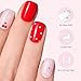 Dashing Diva Glaze Nail Strip Set - Cherry Vanilla - Long Lasting, Chip Resistant, Semi-Cured Gel Nails - 4-Piece Manicure Kit with 32 Strips