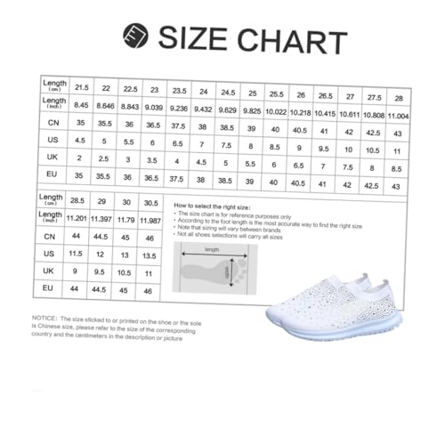 Chaussures décontractées légères en maille blanche avec semelle caoutchouc antidérapante - 6