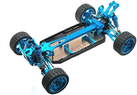 Metal Upgrade Parts for Wltoys RC Cars 1:12 124019 124017, 1:14 144010 144002 144001 Blue Modified Replacement Fitting (Blue)