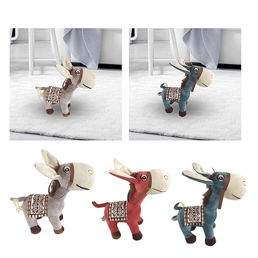 Image of Donkey 20cm Soft Toys for Kids | Plush Soft Toys for Baby Boys and Girls| Best Gift | Donkey Soft Toy for Kids -Grey 20Cm Height