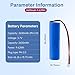 AKZYTUE 3.7V 2600mAh Li-ion Rechargeable Battery with PH2.0/2P Connector for DIY Electronics, Toys, Lighting, Bluetooth Equipment