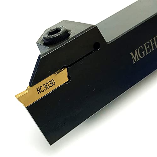 LARRO Soporte de Herramientas de Ranura MGEHR1010 MGEHR1212 MGEHR1616 MGEHR2020 MGEHR2525 Insertos de surcos de carburo MGMN150 MGMN200 MGMN300 MGMN400 (Size : MGEHR2525, Color : 2MM_NO Insert)