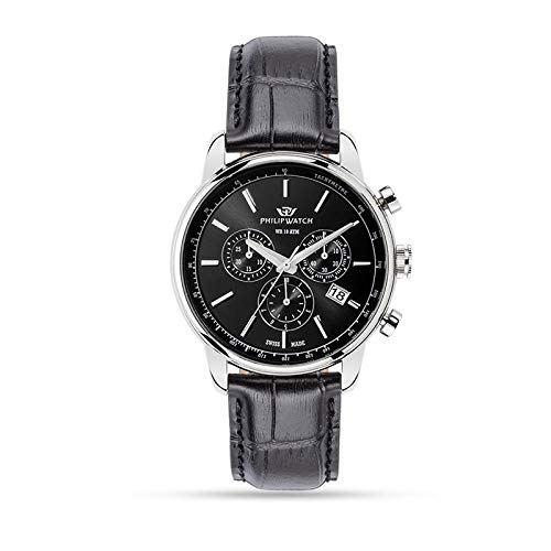 Preisvergleich Produktbild PHILIP WATCH Herren - Armbanduhr Kent Chronograph Quarz Leder R8271678004