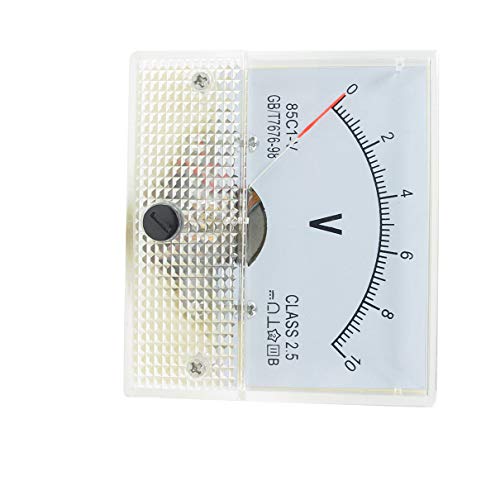 Aexit 64mm x Tools & Testers 56mm Dial Panel Gauge Voltage Voltmeter DC Voltage Testers 0-10V 85C1-V