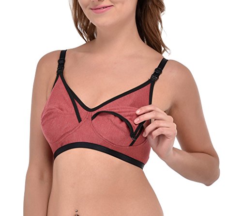 Image of Fabme Women's Melange Nursing Bra - Pack of 1 - (Cups B, C, D) (Sizes 30 to 44)