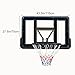 43.5'' Basketball Backboard and Rim Combo, Wall Mounted Basketball Hoop, Premium Backboard and Rims All-Weather Net, for Indoor and Outdoor Garage Mounted(Black)