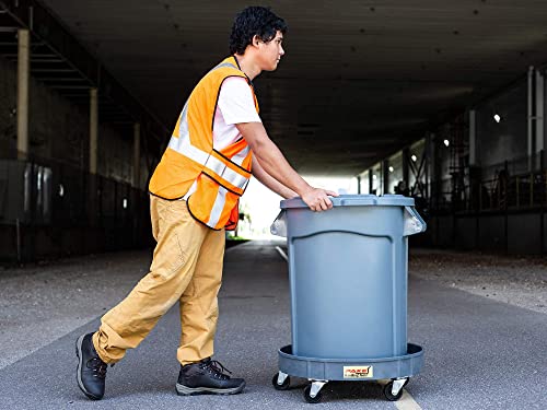Pake Handling Tools 30 Gallon And 55 Gallon Drum Dolly - Durable Heavy Duty Plastic Drum Cart, 900 Lb. Capacity, 5 Swivel Casters #TOP4