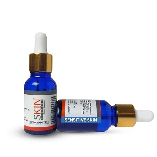 Sensitive Skin Meso Solution 15ml – Nourishing Serum with Niacinamide, Vitamin C, A & E, Basil Oil, Cinnamon Oil & Botanical Extracts for Soothing, Brightening & Hydrating Sensitive Skin.