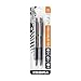 Zebra Pen G-402 Stainless Steel Retractable Gel Pen, Fine Point, 0.5mm, Black Ink, 2-Count (49212)
