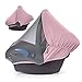 Zamboo - Capote Cosy Bébé 3 en 1 (compatible Joie, Cybex, etc.) - Multifonction : Moustiquaire Cosy Bebe, Pare Soleil Cosy et Voile Élastique Occultant - Rose