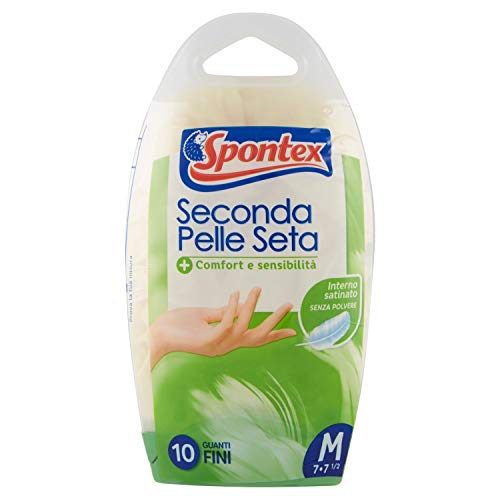 Spontex Guante Fino Latex, 10 Unidades, T/7