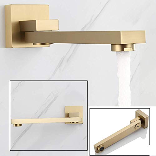 Set douche pluie or brossé complet mitigeur mécanique et douchette à main - 7