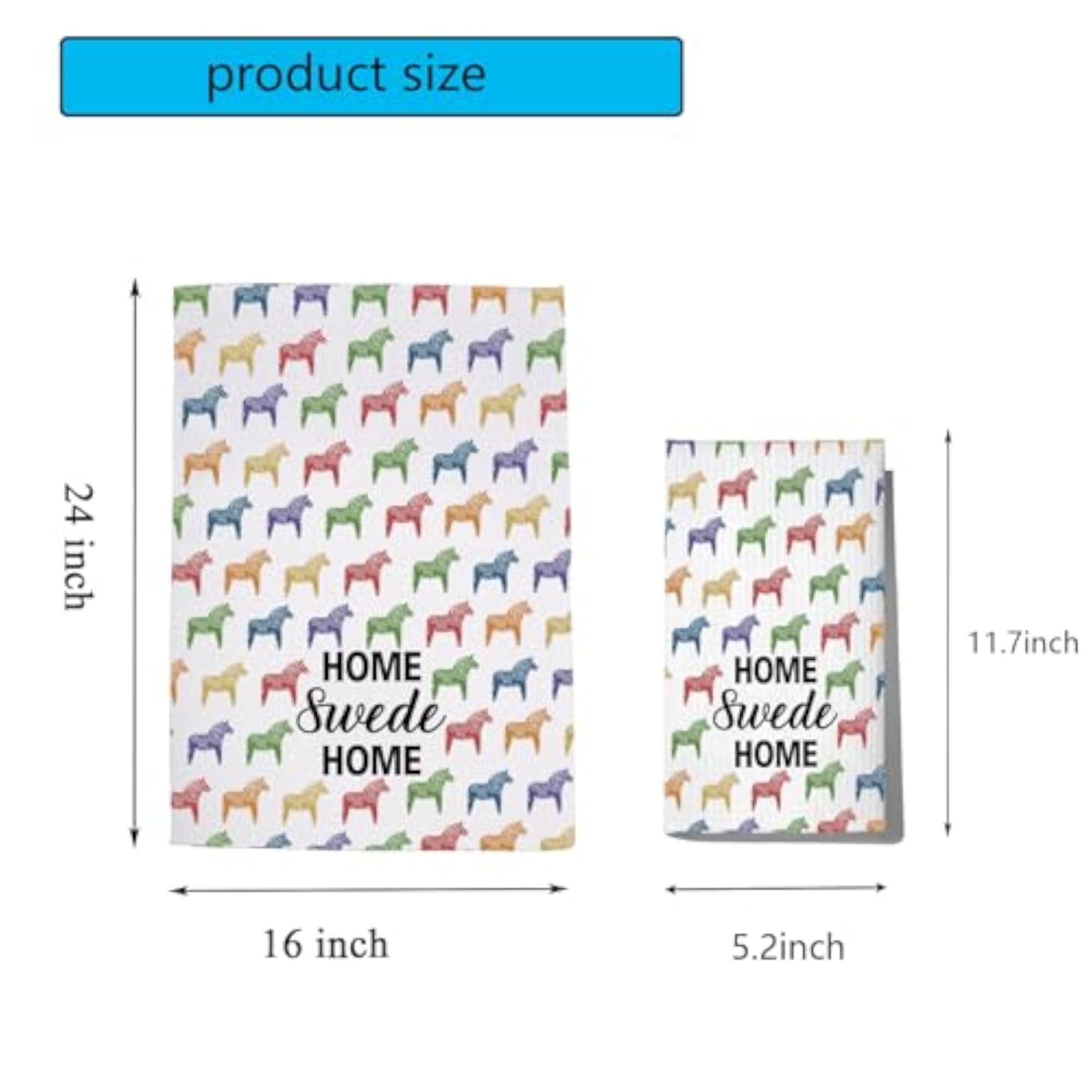 Sweden Gift Swedish Dala Horse Kitchen Towel