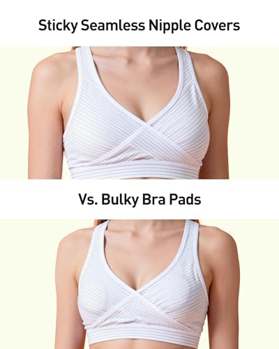 Image of Niidor Nipple Covers for Women with Lift Reusable Silicone Pasties Breast Petals Seamless Under Any Oufit for All Day Comfort