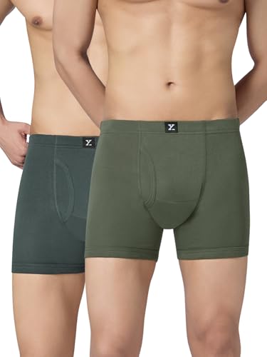 Image of XYXX Nova Cotton Boxer Brief for Men |Regular Fit with intellifresh No-Marks Waistband | Inner Elastic | Solid Underwear for Men