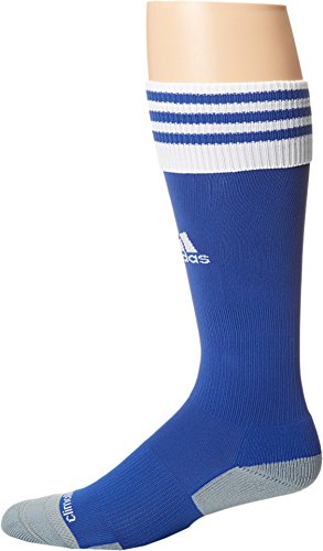 adidas Unisex Copa Zone Cushion II Soccer Sock (1-Pair), Cobalt/White, 9C-1Y