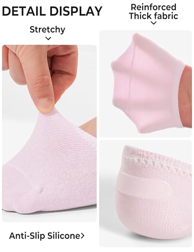 BOOPH 10 Pairs Girls Boys Socks Kids No Show Socks Toddlers Girl Anti-slip Ankle Low Cut Sock 3-12 Years2