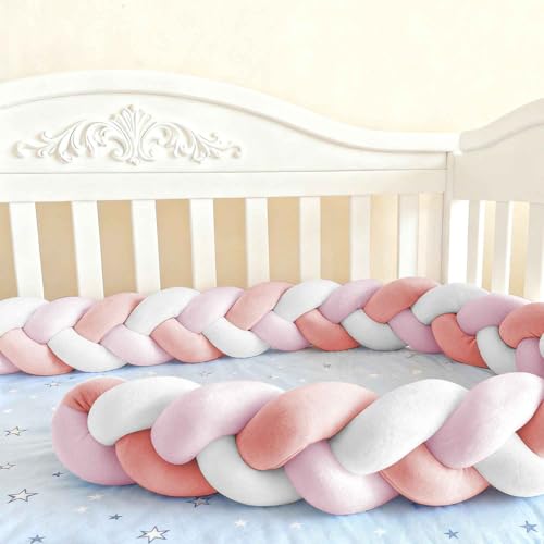 Soft Breathable Mattress Edge, Cotton Bed Set All Round Braided Pillow for Room.. (A14,100cm)