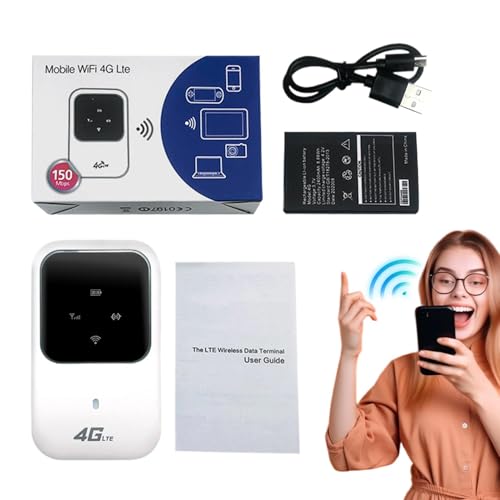 Hotspot WiFi portátil – WiFi portátil | Hotspot WiFi fácil de instalar, router WiFi de viaje hotspot WiFi para teléfonos móviles, 5,9 x 9,33 x 1,44 cm / 2,32 x 3,67 x 0,57 pulgadas