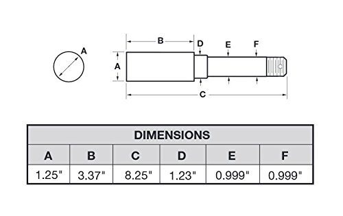 R and P Carriages Build Your Own Trailer Axle 4 x 4 Bolt Hub Assembly with 1